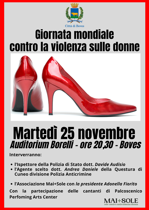 Martedì 25 novembre, al Borelli, si celebra la Giornata internazionale per l'eliminazione della violenza sulle donne tra musica e informazione