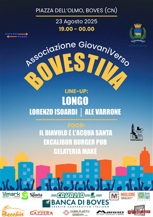 Sabato 23 agosto torna Bovesestiva a cura dell’associazione Giovaniverso