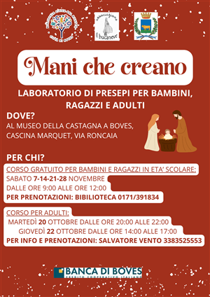 Natale 2026: Concorso fotografico, Laboratori di presepi e Mostra dei presepi