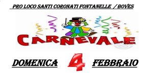 Domenica 4 febbraio torna il Carnevale a Fontanelle di Boves